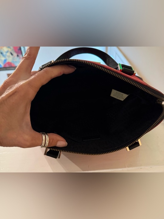 KATE SPADE NEWBURY RED TARTAN PLAID TOP HANDLE CROSSBODY RACHELLE SATCHEL (EUC) - Picture 8 of 15